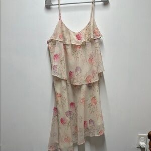 a new day Floral Print Dress with Pink and Cream